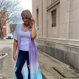 Ombré cardigan, perfect colors for summer!